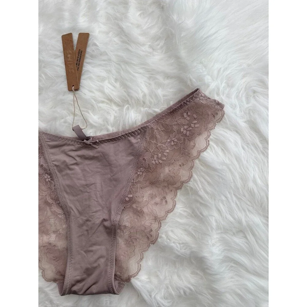 Skims Lace Bikini Fawn Size Large